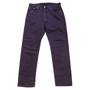 Vintage 1997 Levi’s 501 Purple Denim Made in USA Straight Leg Womens Jeans 33x32